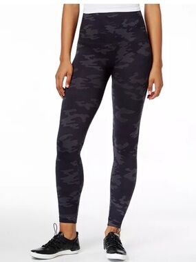 SPANX Black Camouflage High-Rise Leggings